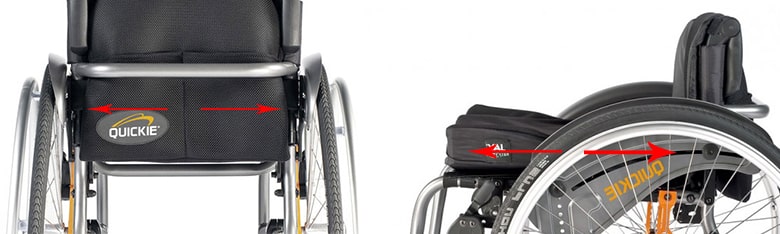 Medida asiento de la silla de ruedas