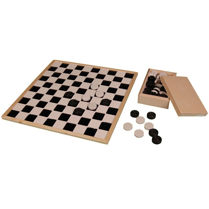 Gran Tablero de Damas de madera