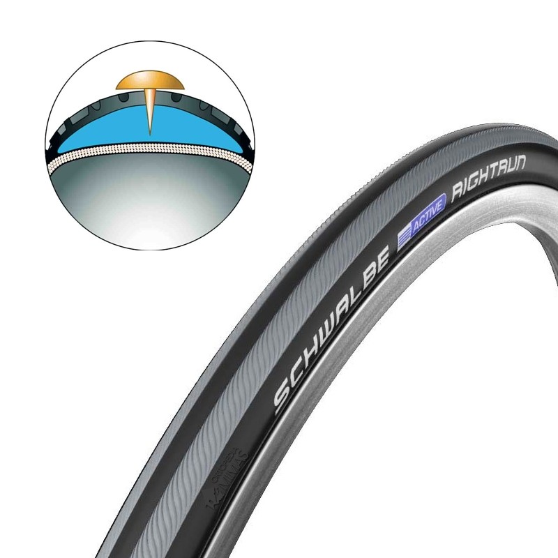 Cubiertas para Sillas de Ruedas Activas SCHWALBE RightRun Plus 22x1 24x1 Cubiertas para Sillas de Ruedas Activas SCHWALBE RightRun Plus 22x1 24x1