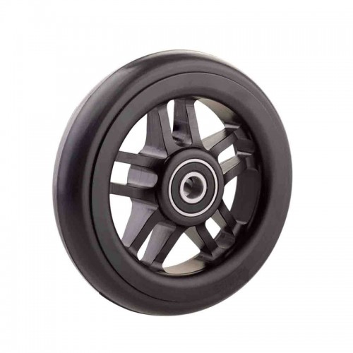 Ruedas Completas de Diseño Negro con Neumáticos de Caucho 100x24 - 125x24