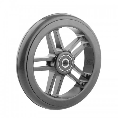 Ruedas Completas de Diseño Negro con Neumáticos de Caucho 125x24 mm.