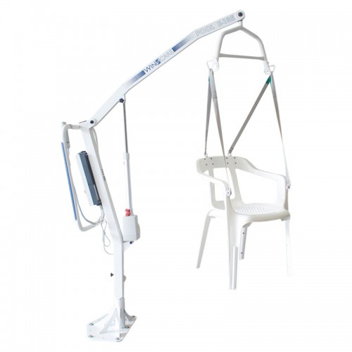 Grúa de Piscina Pool e-185 con silla