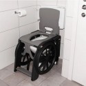 Silla de Ducha Plegable Wheelable