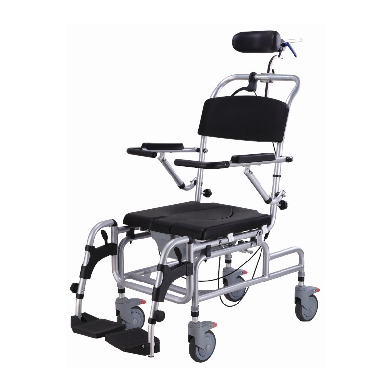 Silla de ducha con ruedas Reclinable Silla de ducha con ruedas Reclinable