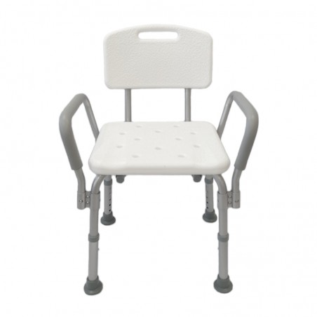 Silla para la ducha de Aluminio con Brazos