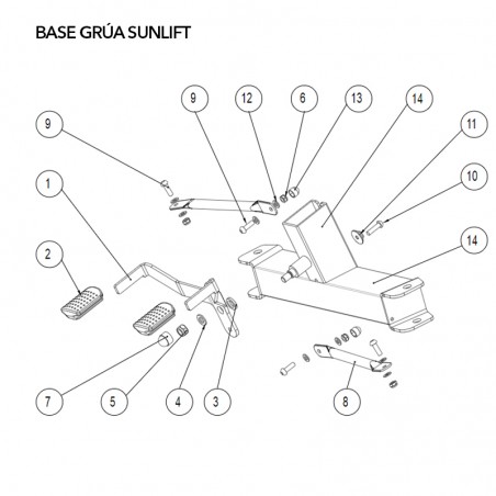 Repuestos grúa Sunlift