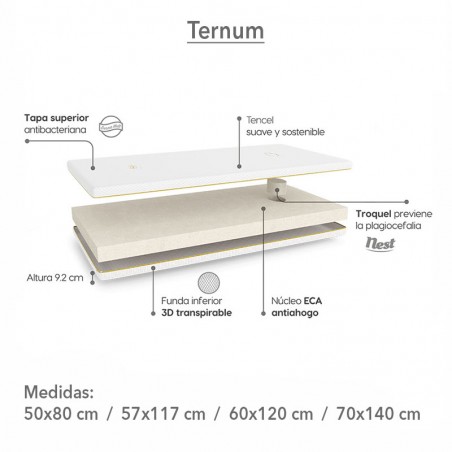 Colchón para Cuna BabyKeeper Ternum