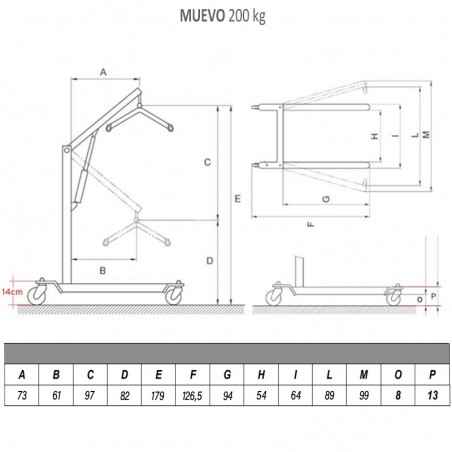 Grúa Eléctrica de Traslado Muevo