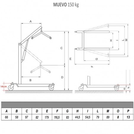 Grúa Eléctrica de Traslado Muevo