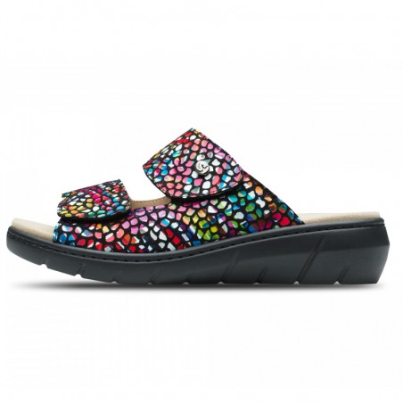 Sandalias Destalonadas con Cuña Baja