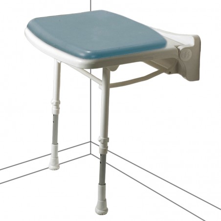 Asiento para Ducha Compacto Abatible y Acolchado Standard