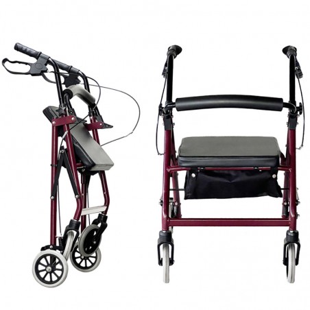 Rollator de 4 Ruedas Estrecho LOW