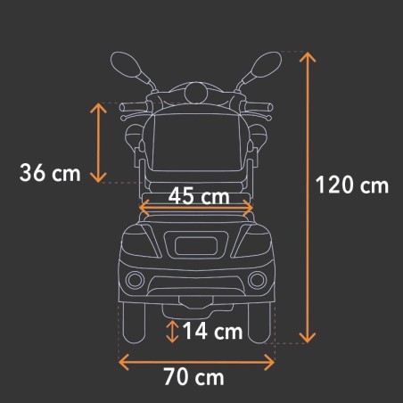 Scooter Eléctrico de 4 Ruedas Faster Veleco
