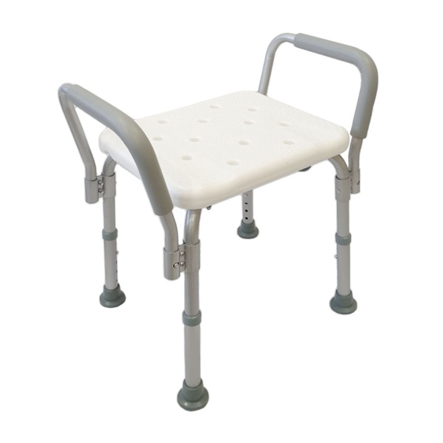Silla para la ducha de Aluminio con Brazos