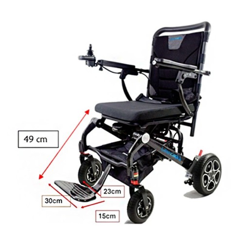 Silla de Ruedas Eléctrica de Carbono Plegable Alma