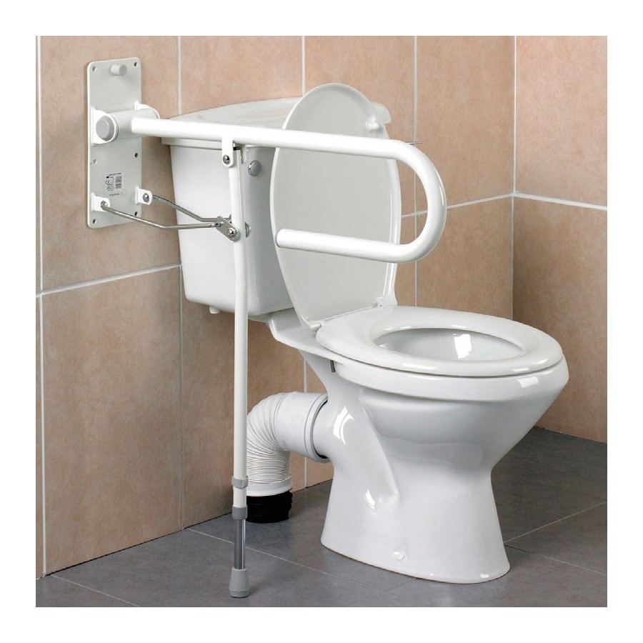 Barra Abatible para WC con Pata