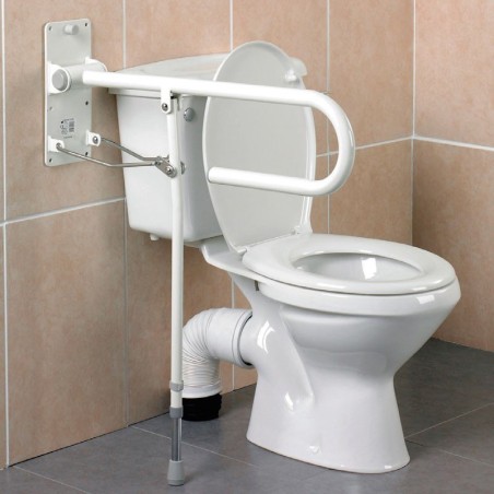 Barra Abatible para WC con Pata