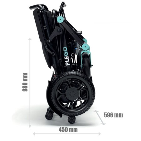 Silla de Ruedas Eléctrica Plegable y Ligera Plego