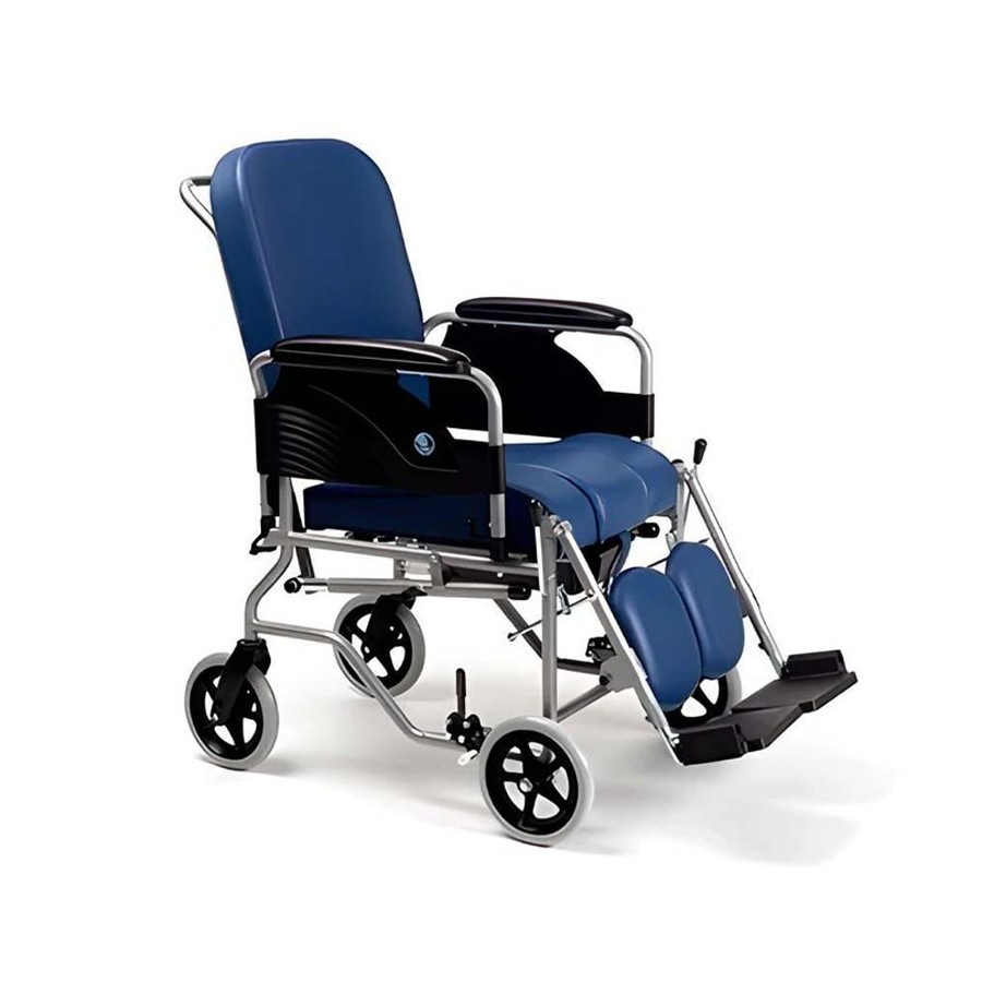 Silla de Ruedas Reclinable con Inodoro