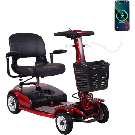 Scooter Eléctrico con Luces Mate