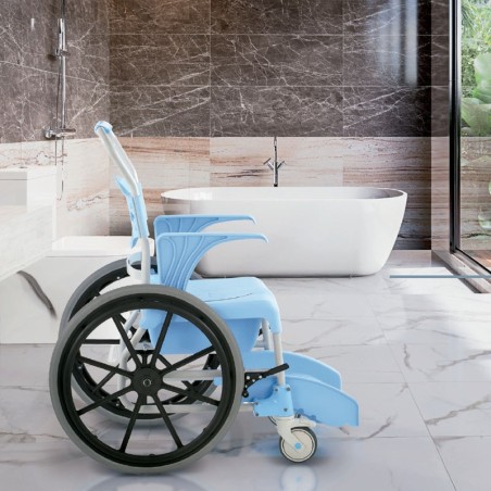 Silla de Ducha y WC Moem Ruedas Grandes