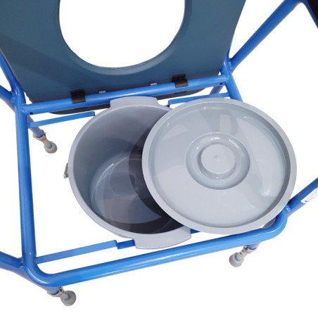 Silla WC Acolchada Regulable en Altura Sidney