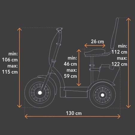 Scooter Eléctrico de 3 Ruedas ZT16 Veleco