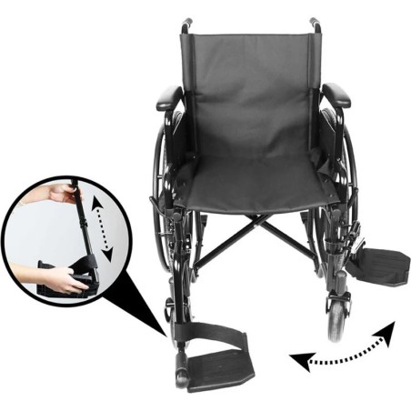 Silla de Ruedas Plegable y Autopropulsable
