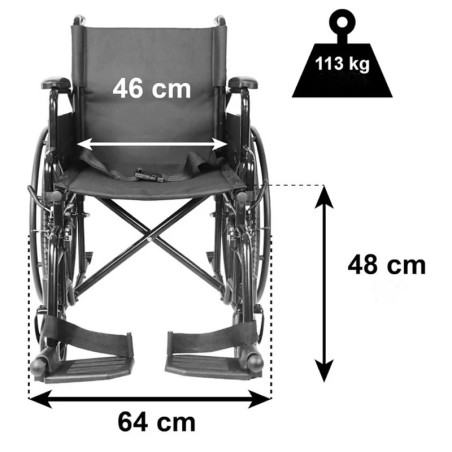Silla de Ruedas Plegable y Autopropulsable