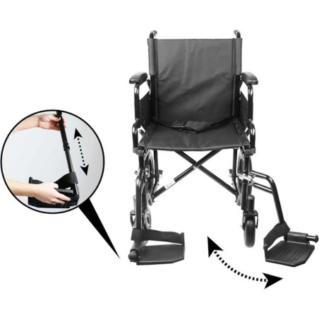 Silla de Ruedas Plegable de Tránsito