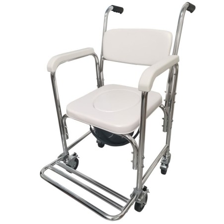 Silla de Ruedas con Inodoro Plegable