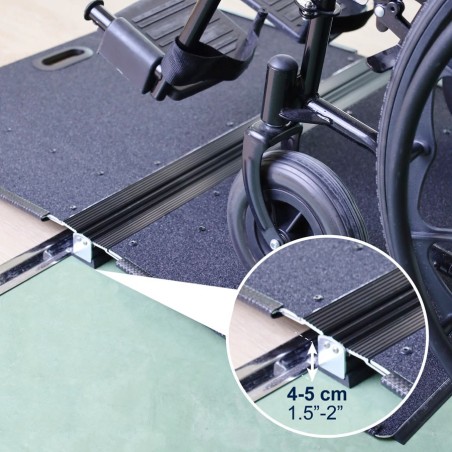 Rampa Plegable Antideslizante para Silla de Ruedas