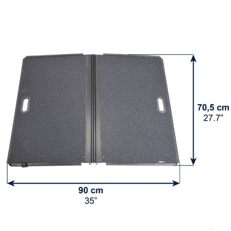 Rampa Plegable Antideslizante para Silla de Ruedas