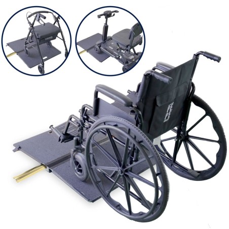 Rampa Plegable Antideslizante para Silla de Ruedas