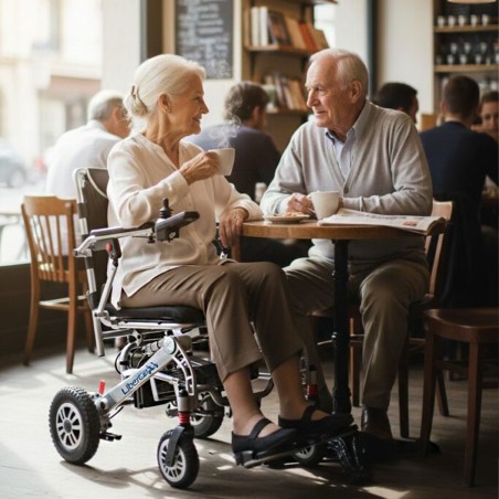 Silla de Ruedas Eléctrica Plegable con Control Remoto Lena