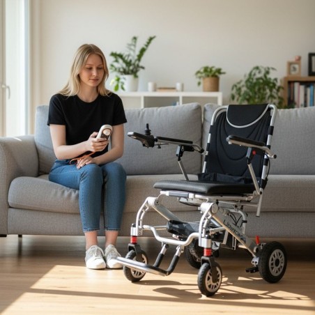 Silla de Ruedas Eléctrica Plegable con Control Remoto Lena