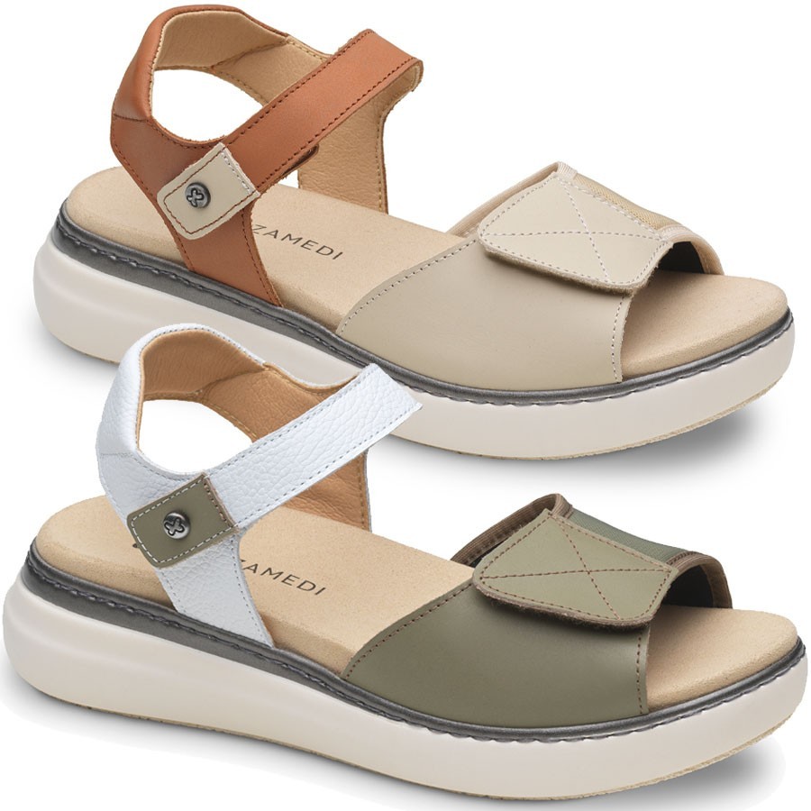Sandalias de Mujer con Juanetera y Apertura Total