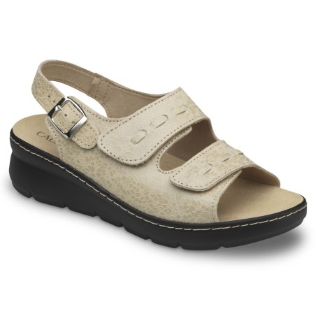 Sandalia de Mujer para Pies Delicados con Doble Velcro