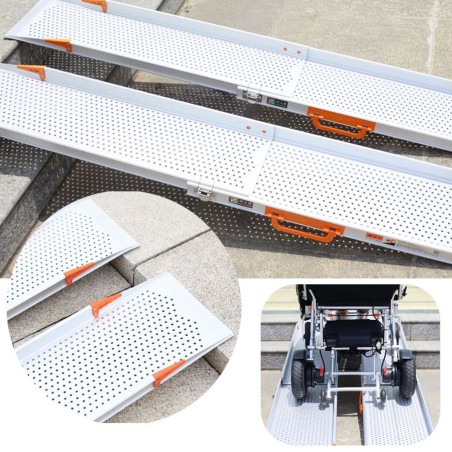 Par de Rampas Extra Anchas Ajustables de Aluminio Ergo