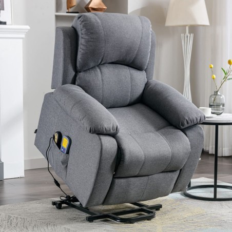 Sillón Relax Eléctrico Elevable con Masaje y Calor