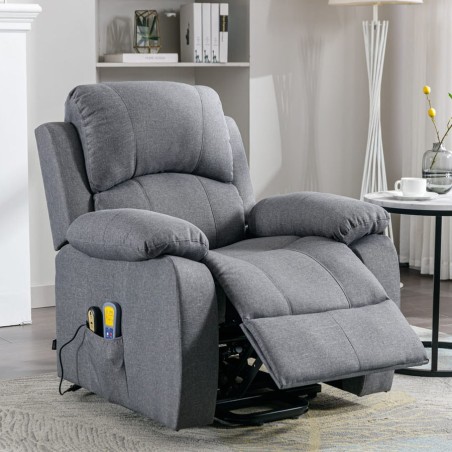 Sillón Relax Eléctrico Elevable con Masaje y Calor