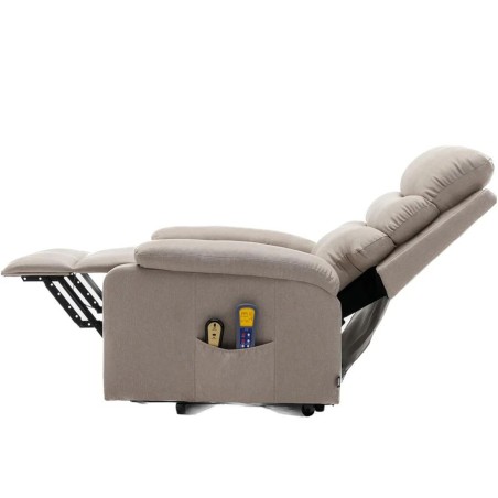 Sillón Relax Eléctrico con Incorporador, Masaje y Calor
