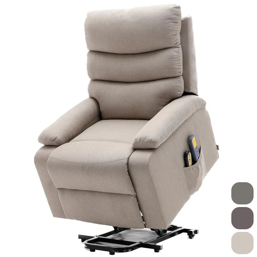 Sillón Relax Eléctrico con Incorporador, Masaje y Calor
