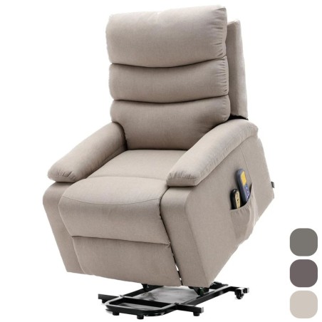 Sillón Relax Eléctrico con Incorporador, Masaje y Calor