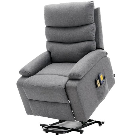 Sillón Relax Eléctrico con Incorporador, Masaje y Calor