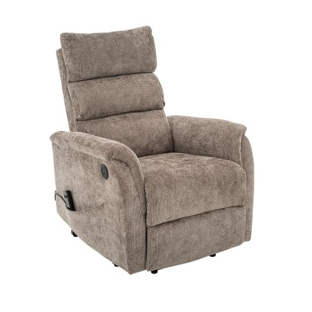 Sillón Relax Eléctrico con Incorporador y Tapizado Chenilla