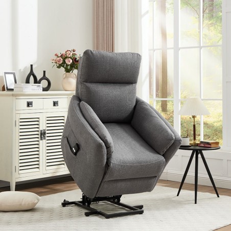 Sillón Relax Eléctrico con Incorporador y Diseño Curvado