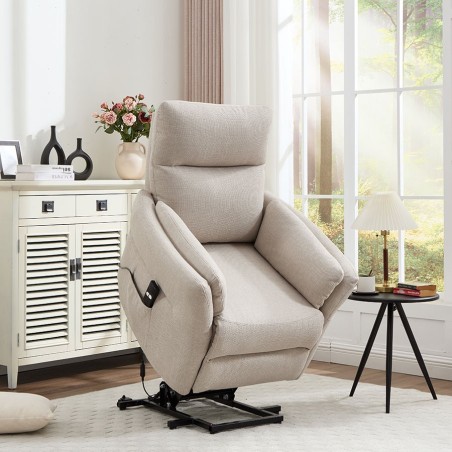 Sillón Relax Eléctrico con Incorporador y Diseño Curvado