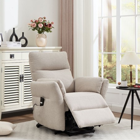 Sillón Relax Eléctrico con Incorporador y Diseño Curvado