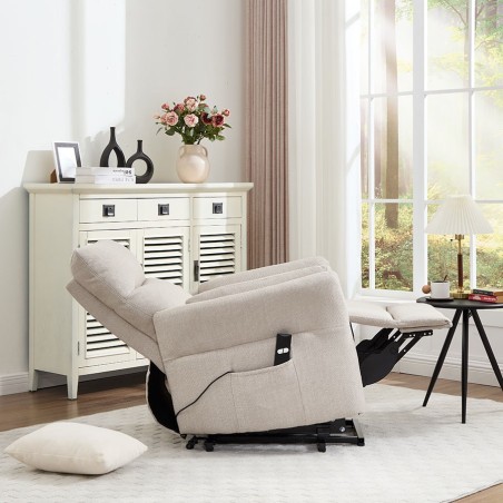 Sillón Relax Eléctrico con Incorporador y Diseño Curvado
